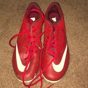 Football cleats. Nike Red